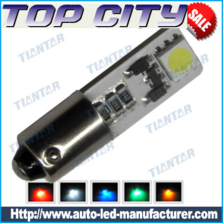 New Topcity Euro Error Free 2-SMD-5050 BA9S 64132 H6W LED 
    Bulbs- Canbus led